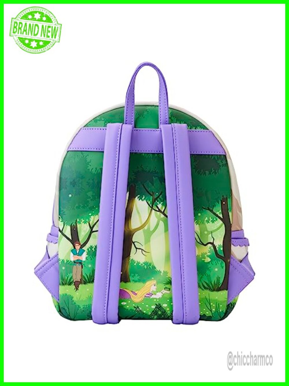 Loungefly Disney Tangled Rapunzel Mini Backpack Vegan Leather - Picture 4 of 6